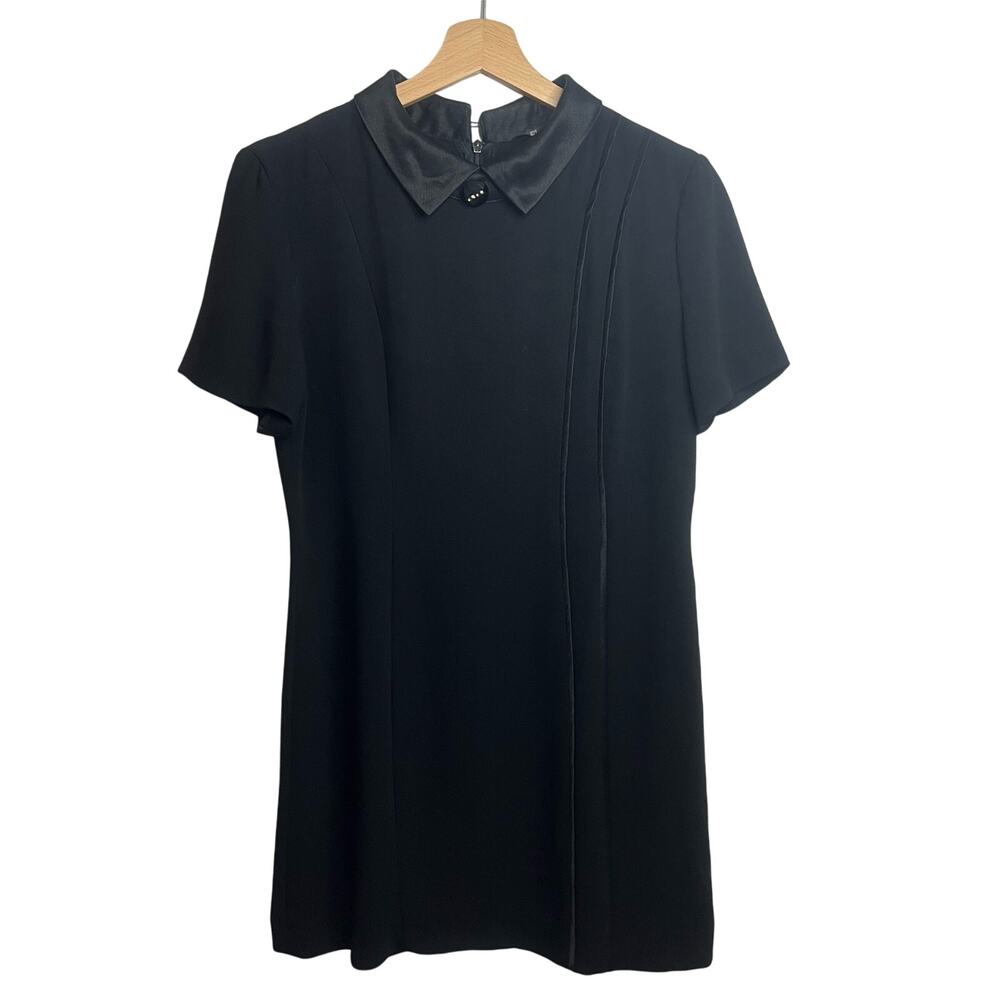 VTG Dress Sz S Collar Academia Wednesday Adams Gothic Dark Academia Difference‎